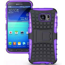 Samsung Galaxy S6 Rugged Hybrid with Kickstand (Purple)